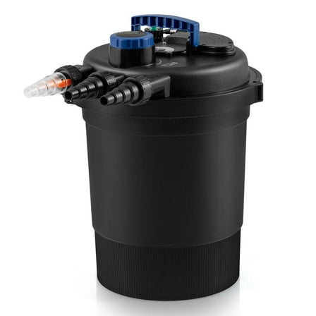 Costway Pond Pressure Bio Filter 4000GAL W/ 13W UV Sterilizer Light 10000L Koi Water