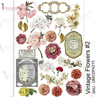 Dress My Craft Transfer Me Sheet - Foglio A4 Con Decalcomanie Vintage Butterflies, Per Legno, Vetro, Plastica, Metallo, Carta E Pelle - 3