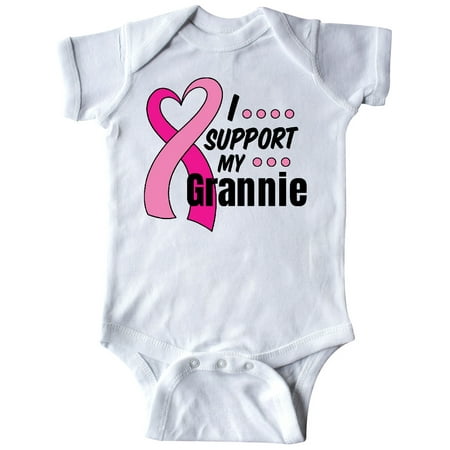 

Inktastic Breast Cancer Awareness I Support My Grannie Pink Ribbon Gift Baby Boy or Baby Girl Bodysuit