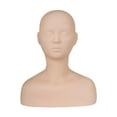 thumbnail image 3 of FITYLE Training Mannequin Practice Training Manikin Professional Flexible Practice Mannequin Head Shoulder Massage for Makeup Beauty A, 3 of 10