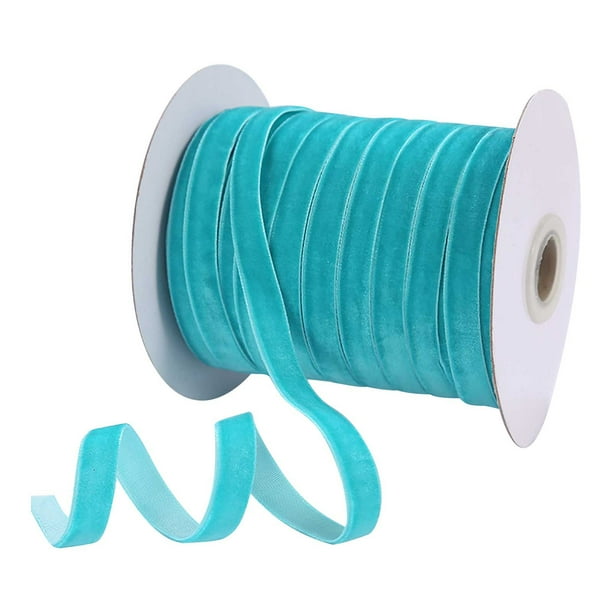 Cinta de Arco para Envoltura de Regalos Cinta de Terciopelo de 1 cm Cinta de Aglomeración Joyería de Terciopelo Accesorios de Arco de Cinta de Bricolaje Cinta de Terciopelo de 50 Yardas para Envoltura