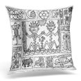 thumbnail image 1 of BOSDECO Black Primitive Abstract 3 Cave Pillowcase Pillow Cover Cushion Case 18x18 inch, 1 of 1