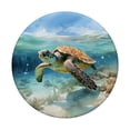 thumbnail image 3 of Adhesivo PopSockets PopGrip con forma de tortuga marina verde, acuarela, 3 of 6