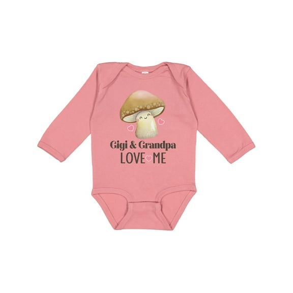 Inktastic Gigi and Grandpa Love Me Boys or Girls Long Sleeve Baby Bodysuit