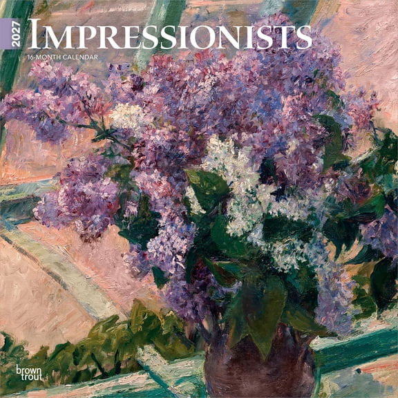 Impressionists | 2027 12x24" (Hanging) Wall Calendar | Plastic-Free