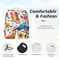 thumbnail image 5 of Gaeub Flowers Birds And Butterflies Mens Swim Trunks Stretch Beach Shorts Quick Dry for Men Swim Shorts Swimwear with Pockets- Medium, 5 of 9