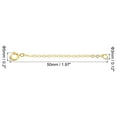 thumbnail image 2 of Unique Bargains 2 Inch S925 Silver Necklace Extender Gold Plated Chain Extenders Extension, Golden 2 Pack, 2 of 6