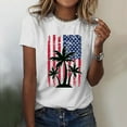 thumbnail image 2 of HEILAU 4th of July Shirts for Women Independence Day American Flag Graphic Tees Loose Fit Summer Tops Short Sleeve Patriotic T Shirt, 2 of 5