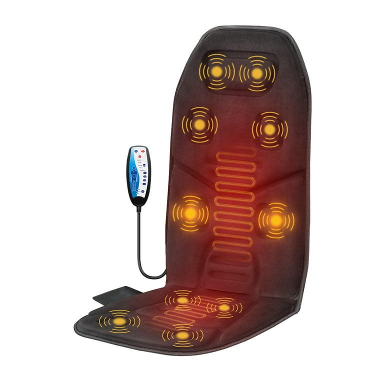 Comfier Back Massager Chair Pad, 10 Motors Vibration Massage Seat Cushion with Heat, Gifts Comfier Back Massager Chair Pad, 10 Motors Vibration Massage Seat Cushion with Heat, Gifts