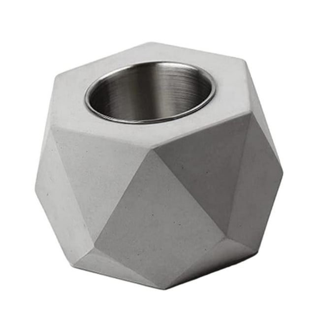 Pozo de fuego de mesa geométrico, pozo de fuego de escritorio, chimenea pequeña de larga duración, pozo de fuego portátil