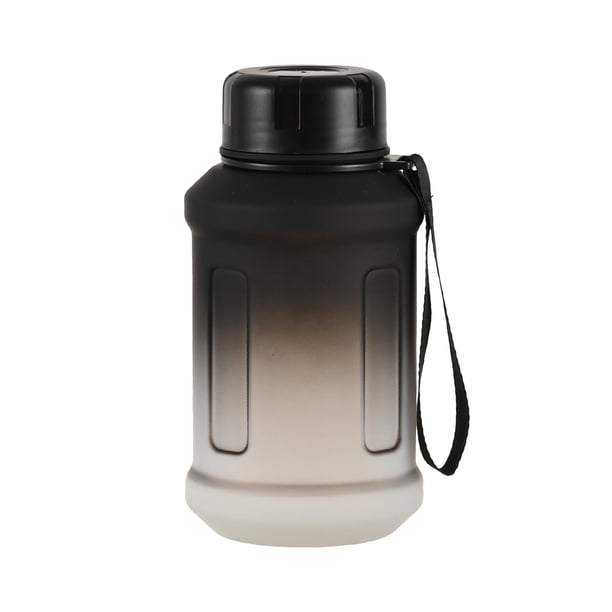 Hervidor de agua de gran capacidad de 850 ml para deportes y fitness al aire libre, con colador de té y vaso de agua con degradado esmerilado.
