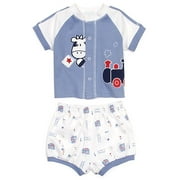 Cow and Train 2-Piece Outfit