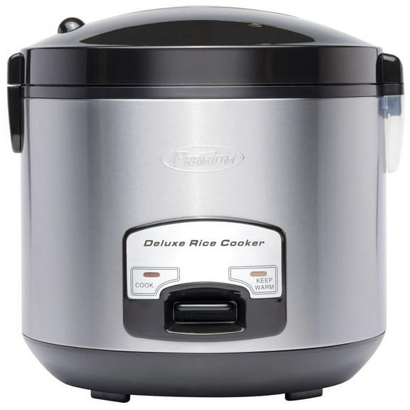 Premium 20-Cup Electric Rice Cooker, Stainless Steel - Keep Warm Function, Non-Stick Pot