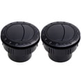thumbnail image 1 of 2Pcs 60mm Universal Vent Air Outlet Rotating Interior Round Ceiling for Car RV ATV A1176 (Black), 1 of 6
