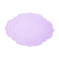 thumbnail image 4 of Mantel individual de mesa antideslizante, portátil, resistente al aceite, resistente al calor Violeta claro, 4 of 9
