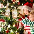 thumbnail image 2 of Twfbrm 2 Pieces Christmas Ornaments Christmas Tree Hanging Ornament Snowflake Santa Hanging Ornaments Decorations for Xmas Holiday Set, 2 of 6