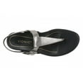 thumbnail image 3 of Vionic Women's Cora Toe Post Slingback Sandal Pewter Metallic 11W, 3 of 6