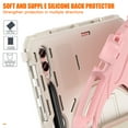 thumbnail image 6 of For Samsung Galaxy Tab S10 Plus/S9 FE+/S9 Plus Case 12.4 inch SM-X820/SM-X610/SM-X810, 360 Hand Strap, Shoulder Strap, Kickstand, Rugged Drop Protection, Cherry Pink, 6 of 7