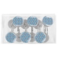 thumbnail image 5 of Alpaca Shower Curtain Hooks（Set of 12）for Home Hotel Shower Rods Bathroom Crystal Glass Print Stainless Steel Round Curtain Hooks, 5 of 5