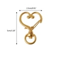 thumbnail image 5 of Osdhezcn Peach Heart Dog Buckle Jewelry Accessories Diy Pendant Heart-shaped Keychain, 5 of 12