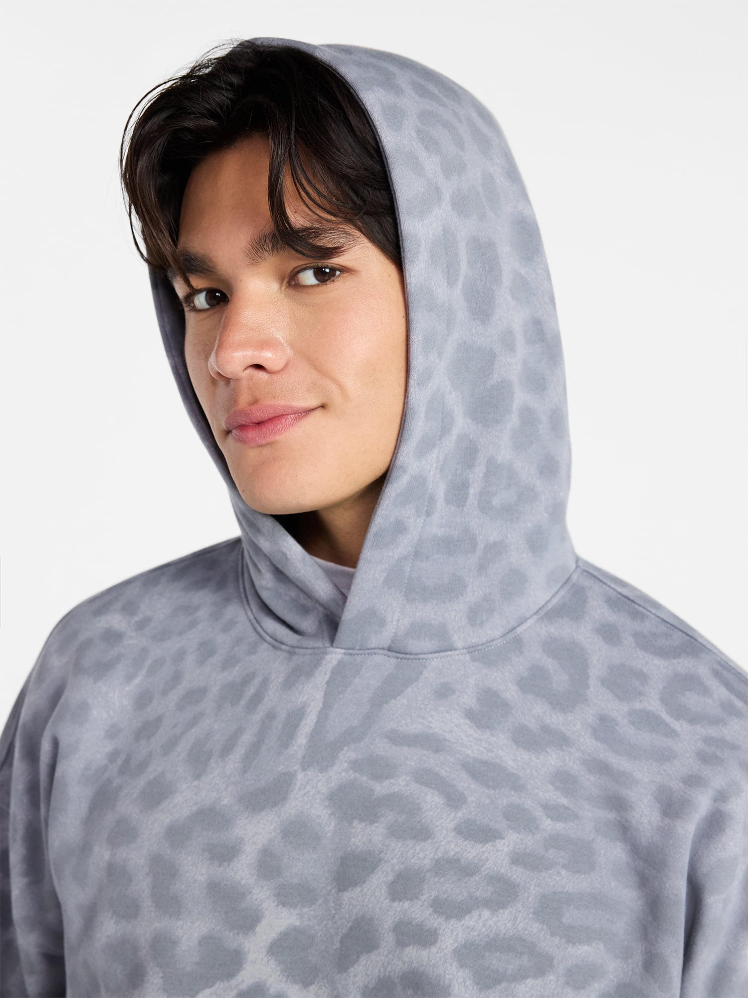 No Boundaries Oversized Hoodie with Long Sleeves, Men's XS-4XLT