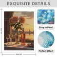 thumbnail image 3 of Diamond Art Kit for Adults, Rose Champagne Print No.781 Diamond Painting for Adults Beginners, 5D DIY Diamond Art Painting Kits, Colorful Diamond Painting Craft for Home Decor 12x16, 3 of 7
