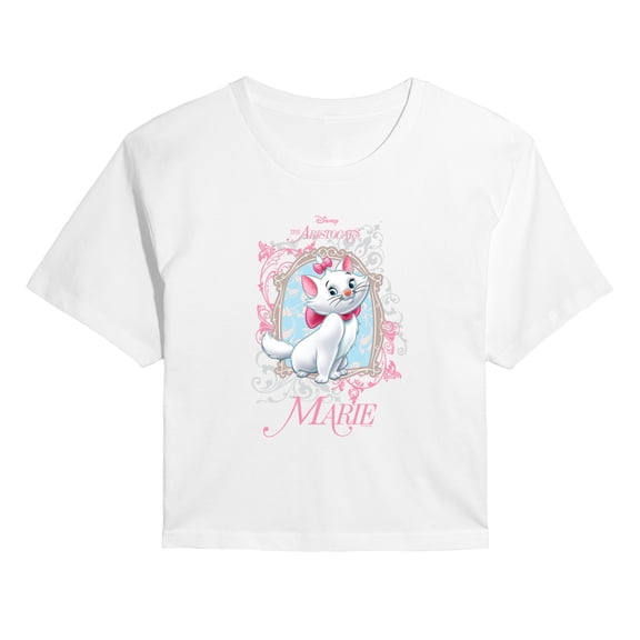 The Aristocats - Marie - Juniors Cropped Graphic T-Shirt
