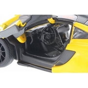 Kinsmart 5 McLaren P1 Diecast Model Toy Car Pull Action 1:36 Yellow