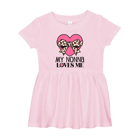 Inktastic My Nonna Loves Me Girl Grandchild Girls Baby Dress