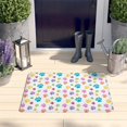 thumbnail image 2 of Pets Paws Print Colorful Flannel Non Slip Door Rugs,Washable Door Mats Indoor,Decorative Door Mats,Dirt-Resistant and Absorbent Doormat for Entrance,Bedroom,Kitchen,Bathroom,23.5x16in(60x40cm), 2 of 5