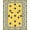 Mustard Yellow Black, Pattern 10, variant on ODIKA Round Print Bordered Feline Motif Symmetrical Track Whimsical Non-Slip Chair-Friendly for Home Office, Gaming Room, Under Desk