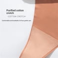 thumbnail image 5 of MEICHEN Solid Seamless Thongs Panties for Women Fashion Breathable Soft Nightwear Briefs No Show Underwear Summer Fall Essentials Fashion Clothing, 5 of 9