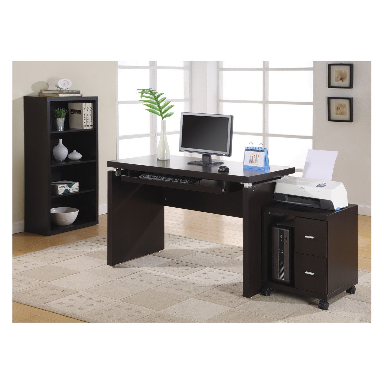 Monarch Cappuccino In Computer Desk Walmartcom - Computer Desk Walmartcom monarch cappuccino in computer desk walmartcom - computer desk walmartcom
