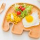 thumbnail image 5 of Cute Elephant Shaped Wooden Children's Plates Divided Serving Dishes Home Kitchen Decoration, 5 of 5