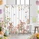 thumbnail image 4 of Ganchos Decorativos para Cortinas de Ducha, Estilo de Lino sin Perforación de Metal de 12 Piezas, 120x180 cm/47.24x70.87 en Cortina de Baño de Pascua con Ganchos, Poliéster Impermeable, 4 of 6