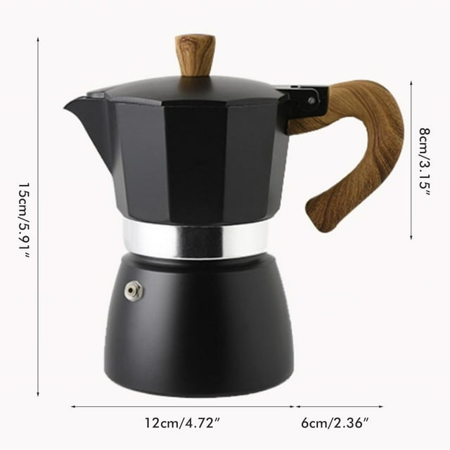 Mocha Cold Extract Pot,150ML/300ML Portable Aluminum Italian Aluminum Italian Style Espresso Maker Moka Pot Coffee Maker Best in its Class