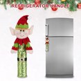 thumbnail image 2 of Cubiertas para manijas de refrigerador de elfo navideño lindas lentejuelas para manija de puerta de lavavajillas, 2 of 6