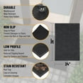 thumbnail image 2 of Ottomanson Heavy Duty Non-Slip Rubber Mat 24" x 36" Indoor Outdoor Waterproof Doormat for Entryway Garage Kitchen, Black, 2 of 6