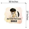 thumbnail image 4 of Animal Watercolor Wall Decals for Kids Room - Young Pet Dog Animal Pink Background Art Pets DIY & Creativity Boy Girl Bedroom Wall Water Color Sticker - Size: 30 In x 27 In, 4 of 5