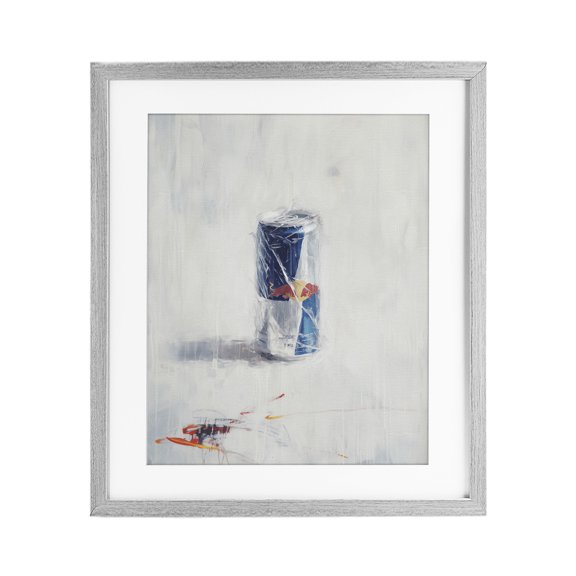 Stupell Industries Modern Creative Energy Drink Gray Framed Print Under Glass, 17 x 21, by Svetlana Aleynikova