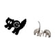 thumbnail image 5 of Reloj de pared con forma de gato, estatua de , figura de de cerámica, material silencioso y duradero, ideal para regalar, decoración, 5 of 8