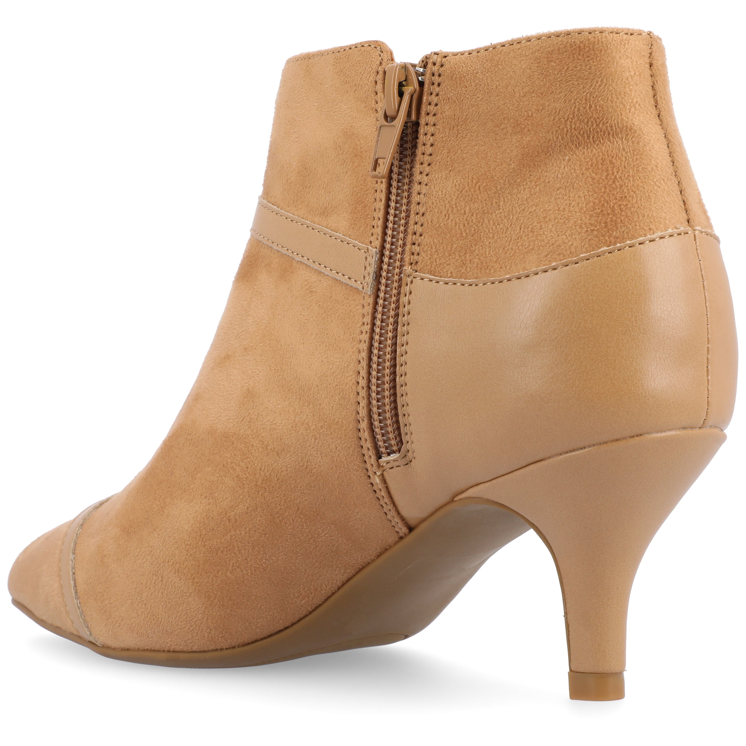 Journee Womens Embrie Low Ankle Pointed Toe Booties