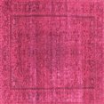 thumbnail image 1 of Ahgly Company Indoor Square Oriental Pink Industrial Area Rugs, 7' Square, 1 of 4