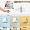 thumbnail image 5 of Butterflies Blue Pink LED Desk Lamp Table Lamp USB Bedside Nightstand Small Lamp for Bedroom Living Room Kids Room, 5 of 8