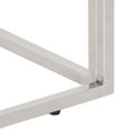 thumbnail image 5 of vidaXL Coffee Table Silver Stainless Steel and Tempered Glass, 5 of 5