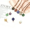 thumbnail image 4 of Handmade Woven Antique Bronze Necklace with Natural Crystal Merkaba Star Pendant, 4 of 9