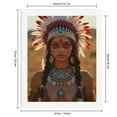 thumbnail image 2 of Paint By Numbers Kit for Adults Beginner - DIY Artistic Tribal Portrait Feathers Canvas Painting Kits for Adults, Frameless Paint By Number for Adults for Home Wall Decor 16x20 Inch, 2 of 7
