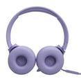 thumbnail image 5 of JBL Tune 520C - USB-C Wired on-ear headphones with Hi-Res Audio support, JBL Pure Bass Sound, comfort fit, USB-C connectivity, 3-button remote with microphone and EQ presets control (Purple), 5 of 15