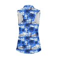 thumbnail image 2 of Whosucclay Blue Palm Tree Print Workout Tank Tops for Women, Fashion Slim Anti Fade Tennis Shirts for Outdoor Athletic Golf Sports, 2 of 8