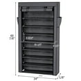 thumbnail image 2 of 10 Tiers Shoe Rack Organizer, Portable Shoe Rack Closet Fabric Cover, Shoe Organizer Storage Cabinet, Gray, 2 of 4